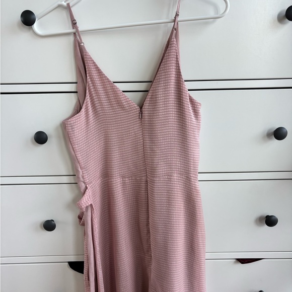 Pink faux-Wrap Dress - Picture 2 of 5
